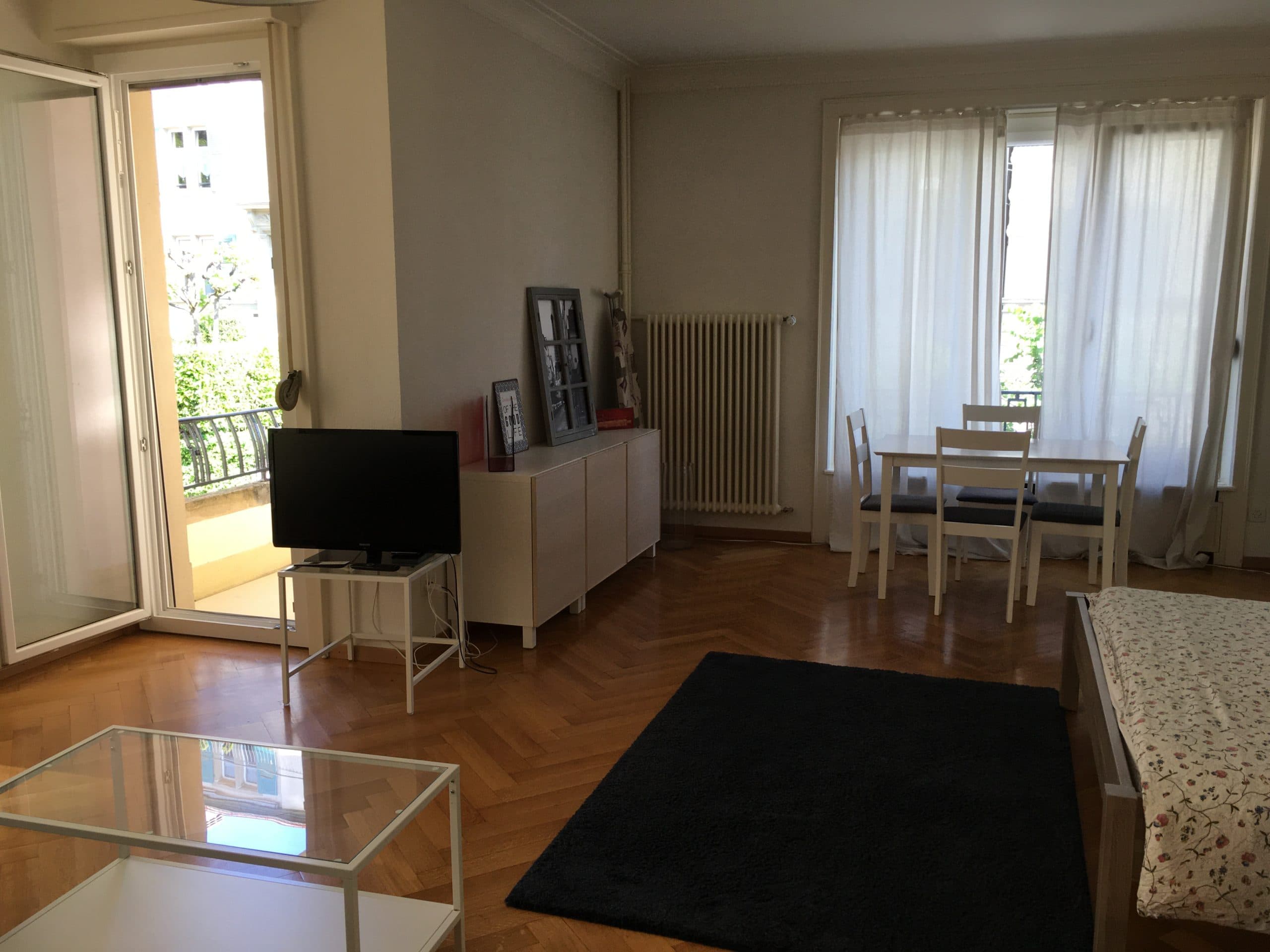 Bright studio — lake view & central