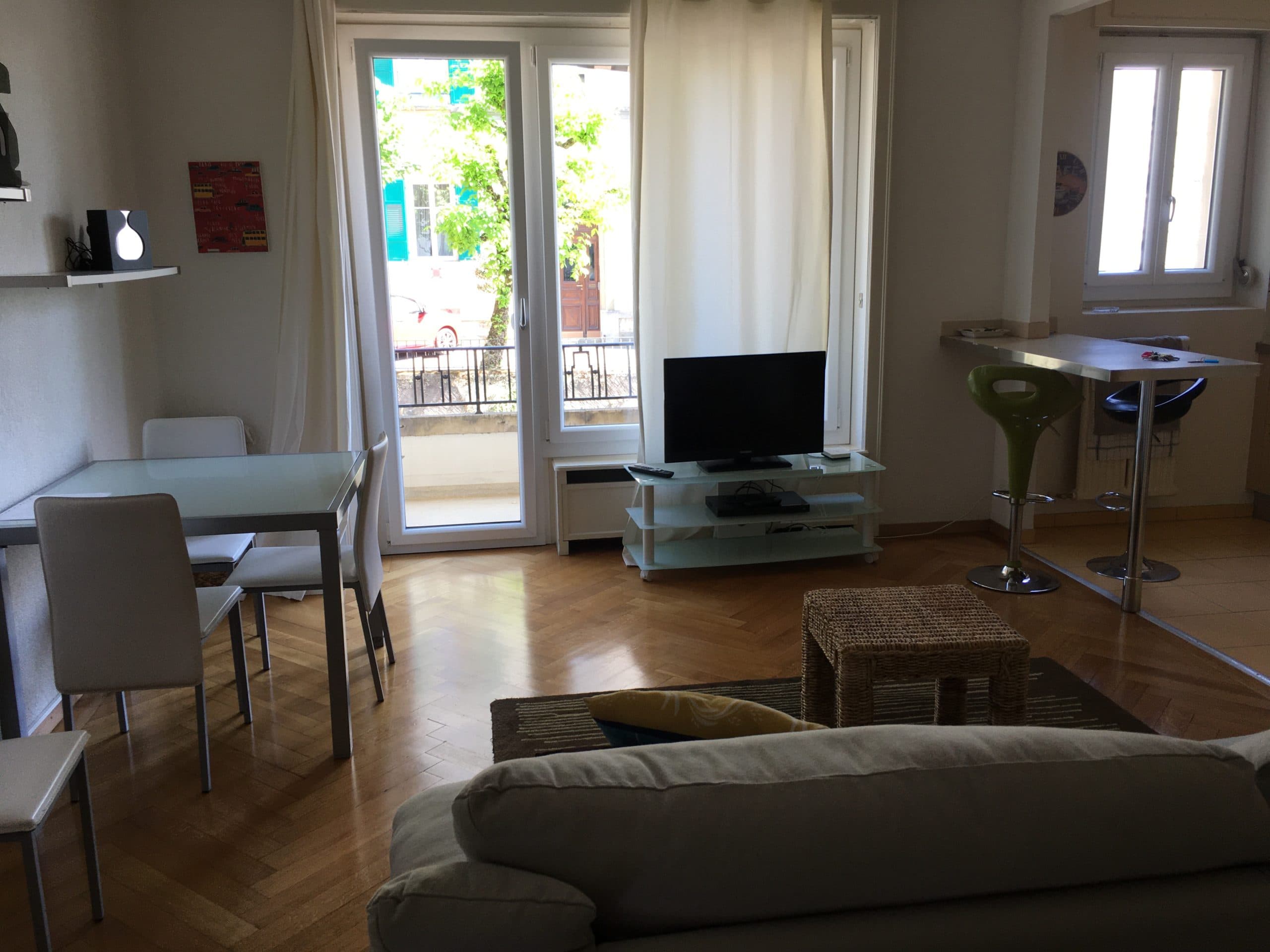 Bright studio with lake view, 1.5 rooms